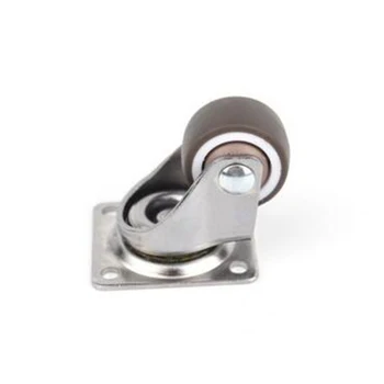

4Pcs New Small Swivels Casters TPE Rubber 25mm Mini Wheels Equipments Durable
