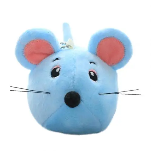 Cartoon Mouse Animal Plush Doll Stuffed Keychain Pendant Bag Hanging Decor Gift Cartoon mouse animal design mini size adorable - Цвет: BlueCrawling Type