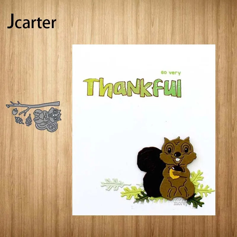 

New Design Metal Cutting Dies Tree Squirrel Craft Stencil Diy for Scrapbooking Handmade Card Make Shape Album Decoration Model