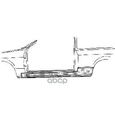 Порог Кузова Прав Vw: Golf 4 97 03 2дв VAN WEZEL арт. 5888102|Зеркала и крышки| |