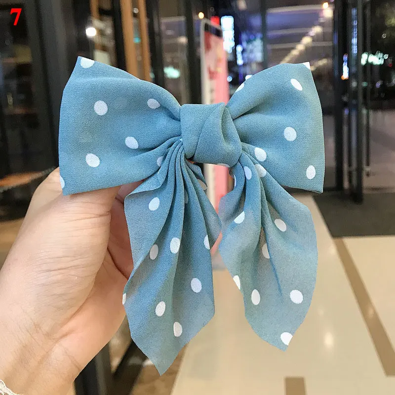 Girls New Oversized Bow Knot Hairgrips Linen Barrette Hair Clip Ponytail Women Elegant Headwear Hairpins Hair Red White Acessory hair ties for women