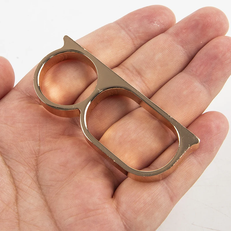 Finger Ring 1PCS Personality Hyperbole Double Knuckle Ring For Men Two Finger Punk Ring