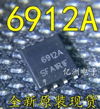 {Новый оригинал} 5 шт. AON6912A AO6912A 6912A MOSFET QFN-8 | Электроника