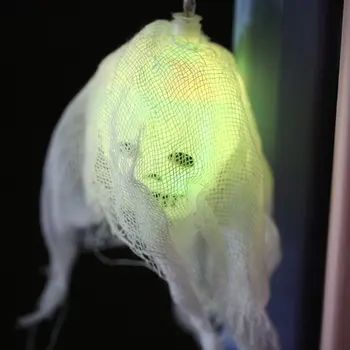 

20 LED 2.5M Skull Battery Powered String Lights for Halloween Party Decor Halloween String Light Decoration