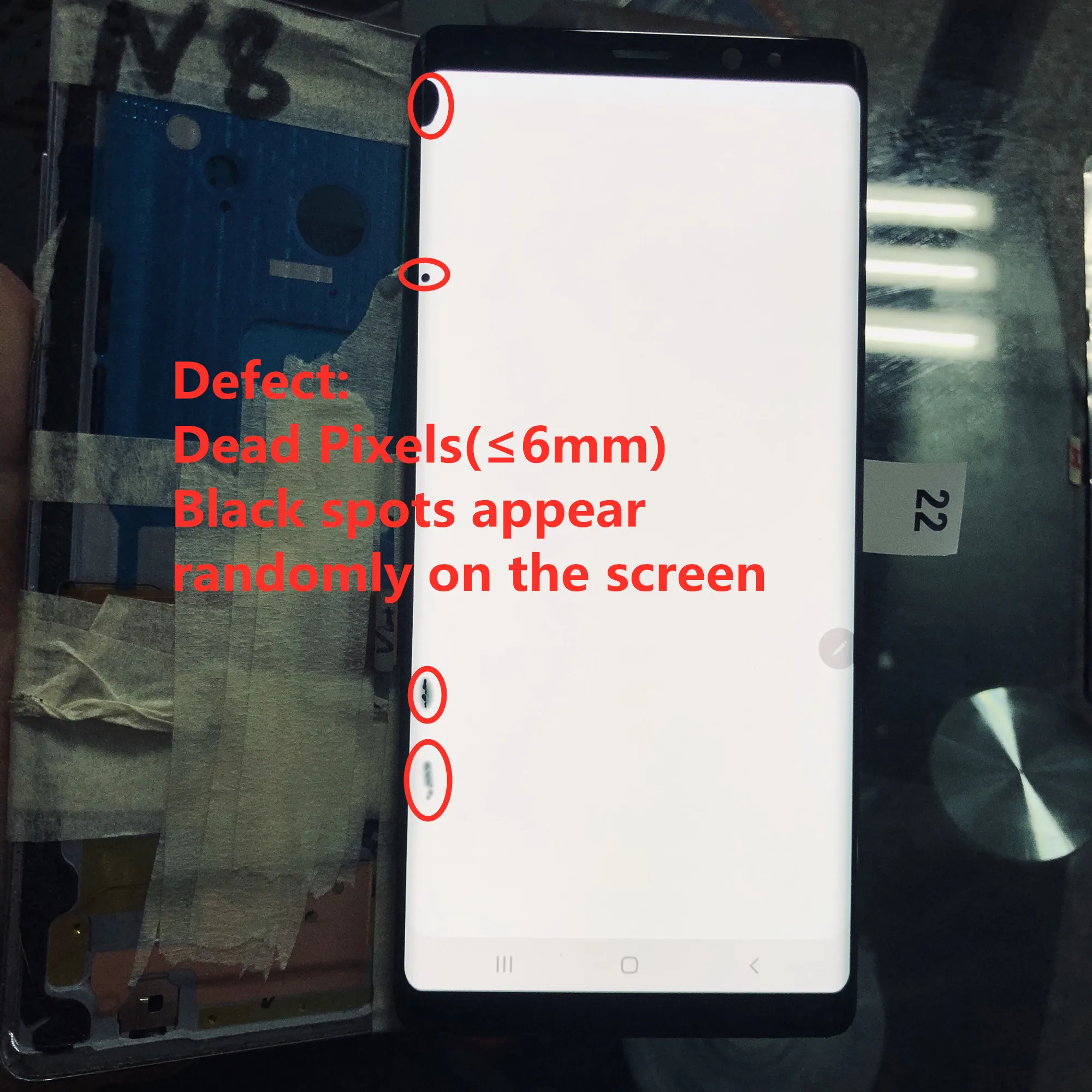 

100% Original Super Amoled For Samsung Galaxy Note8 Note 8 N9500 N950 N950U Defect Lcd Display Touch Screen Digitizer Assembly