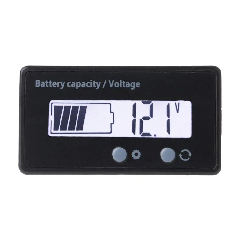 

12V/24V/36V/48V LCD Acid Lead Lithium Battery Capacity Indicator Voltmeter Electric Motorcycle Scooter Voltage Battery Tester