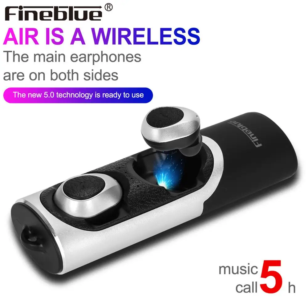 FineBlue XS MAX bluetooth 5 0 свободные ролевые Беспроводные наушники с двойным микрофоном