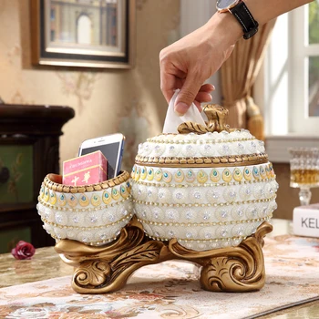 

Living room multifunctional paper towel box storage box tea table American creative paper box sample room soft packing