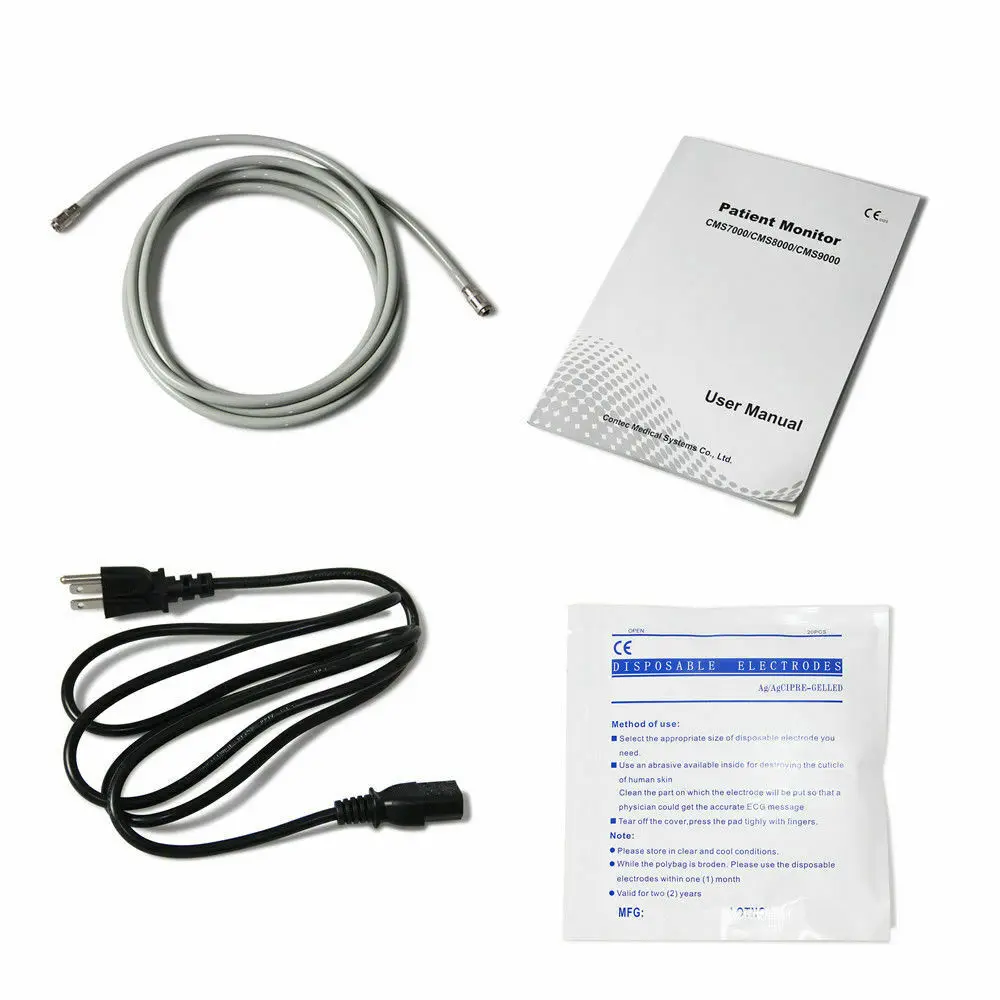 Contec Vet Veterinary ICU/CCU Patient Monitor Multi-Parameter CMS8000-VET SPO2,PR,ECG,SPO2,NIBP,RESP,TEMP