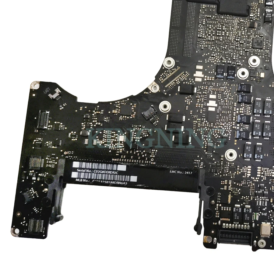 Протестированная материнская плата 2,0 ГГц i7 для Macbook Pro 1" A1286 логическая плата 820-2915-A MC721 ранняя 2011