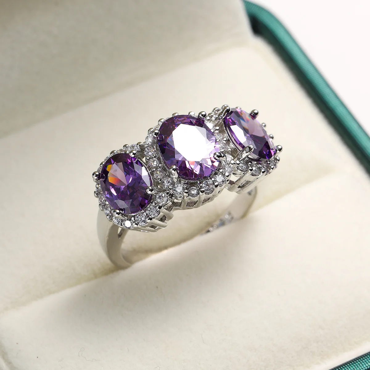 Crystal Stone Ring Zircon Engagement Ring for Women Wedding Rings crystal rings,zircon rings,engagement rings,wedding rings