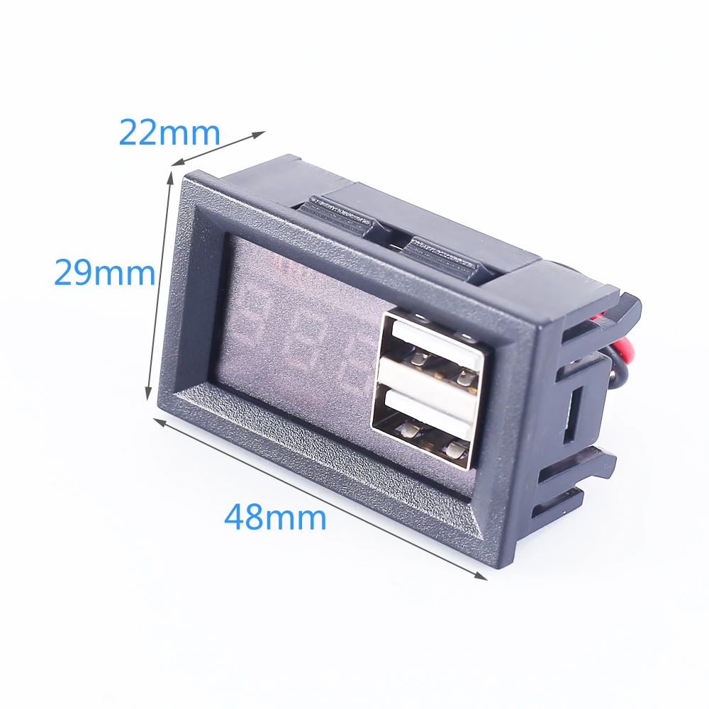 Емкость литиевой батареи Вольтметр с индикатором QC2.0 Q3.0 двойной USB выход для 12 В свинцово-кислотной батареи или 4 шт. 3,7 в 4,2 в литиевая батарея