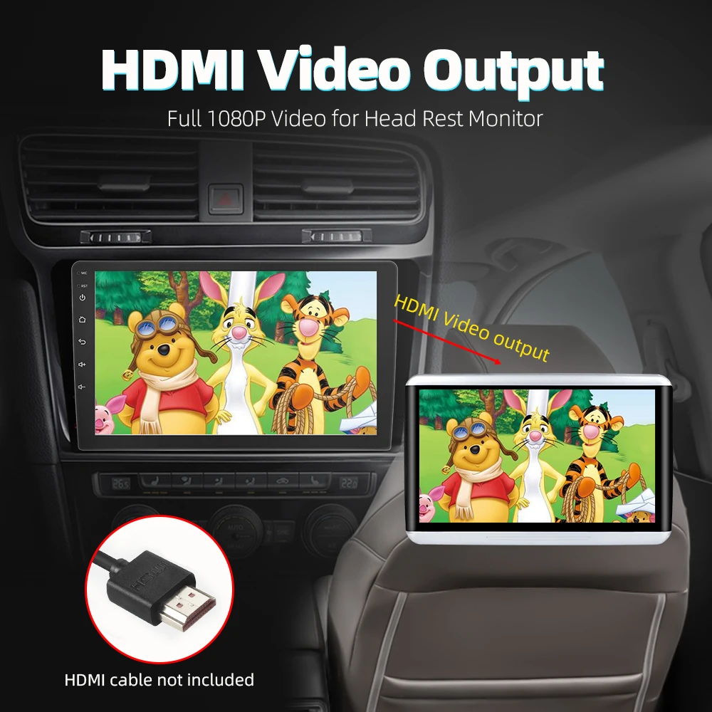  2 din DSP Android 9.0 Octa Core PX6 Car Radio Stereo GPS Navi Audio Video Player 1din Wifi BT HDMI 