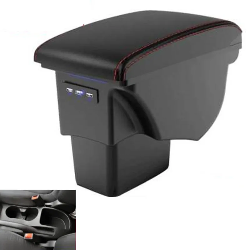 Подлокотник для Kia Soul 2006-2017 2009 2010 2011 2012 2013 2014 двухслойный с 3USB-портами | Автомобили