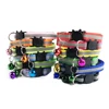100Pcs Wholesale Collars for Cat Collar With Bell Adjustable Necklace Cat Puppy kitten Collar Dropshipping Pet Cats Collar Perro 5