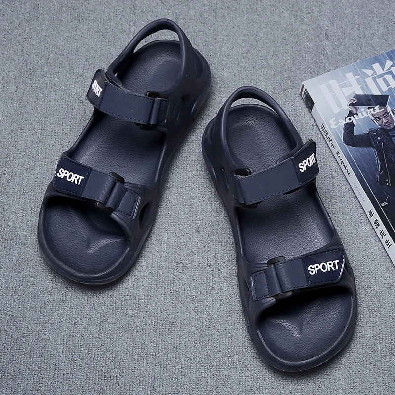 summer new sandals men's new shoes open toe sandals flat shoes Roman sandals men's casual sandals outdoor sports shoes