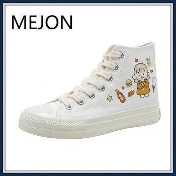 

Women Casual Shoes Lace Up Canvas Loafers Summer Soft Breathable Shoes Student Girl Lightweight Ladies Sneakers Plus Size