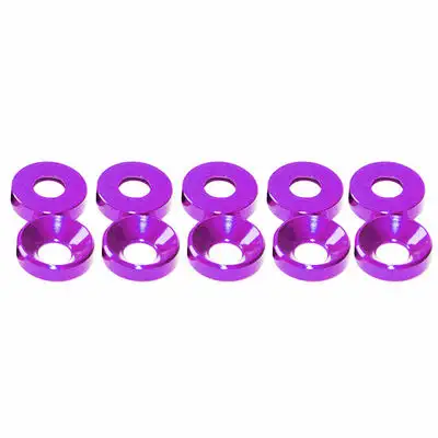 20pcs M2 M3 M4 M5 M6 Aluminum Colourful Anodized Countersunk Head Bolt Washers Gasket Red/Grey/deep Blue/Black/purple - Image 11