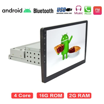 

1din Android Car Radio Universal 10.1'' Touch Screen Car Multimedia Video Player Auto Stereo GPS Navigation Bluetooth USB
