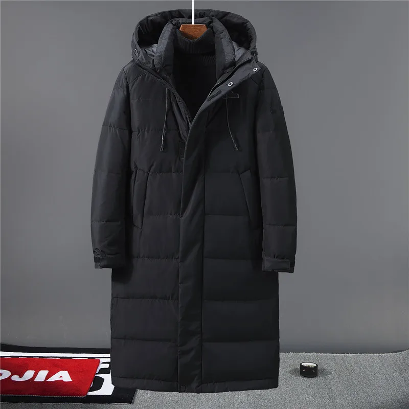 SEMIR новая одежда зимняя куртка мужская деловая длинная толстая зимняя куртка мужская однотонная модная верхняя одежда теплое длинное пальто