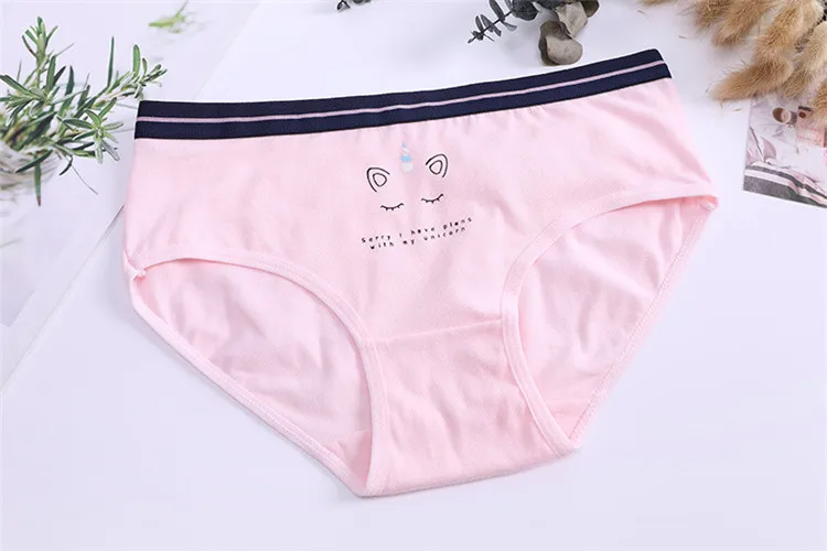Cartoon Unicorn Panties Girls Cotton Underwear Kids Soft Breathable Briefs Teenage Girls Underwear Majtki Dziewczynka