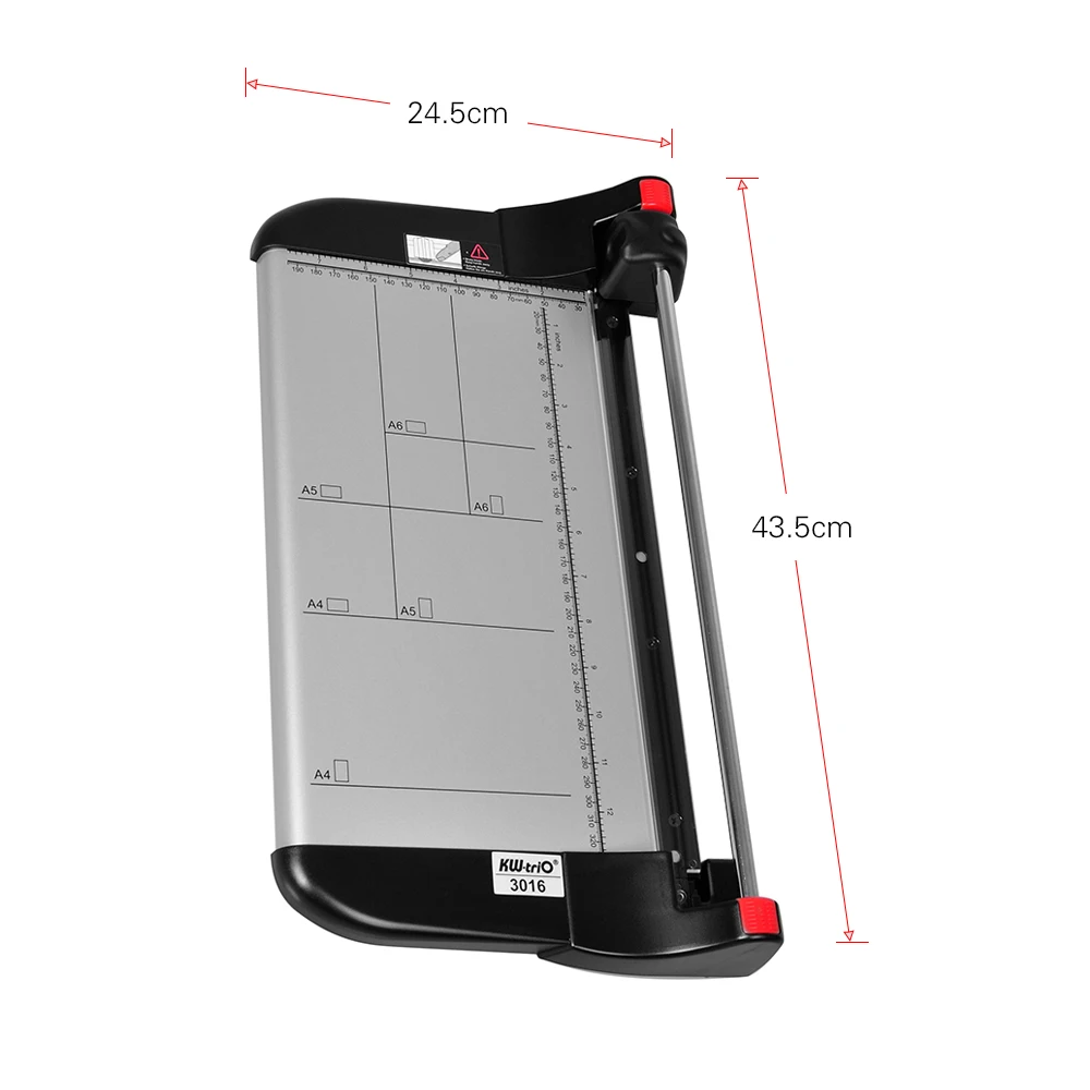

Rolling Trimmer Paper Cutter Machine 12 Inch Cutting Length 10 Sheet Capacity for Label Photo Craft Paper Coupon