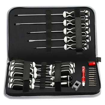 Screwdriver Set Multifunctional Repair Tool Set With Tool Kit Manual Precision Screwdriver Bit Set Repair Tool precision cast steel multifonction key chain with cross straight screwdriver edc portable screwdriver set tool