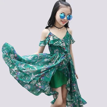 

Beach Dresses For Girls Bohemia Kids Beach Dresses For Girls Floral Kid Summer Dress Teenage Children's Costumes For Girls