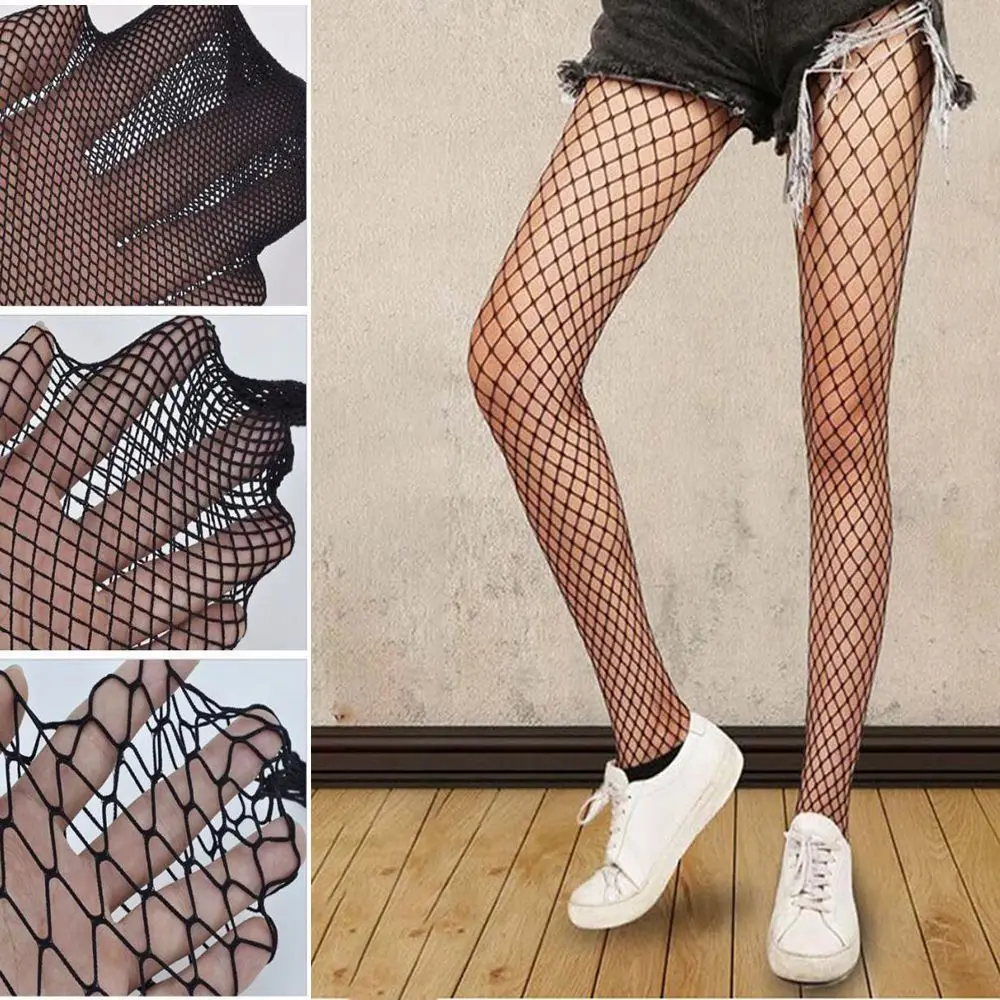 New Women Sexy Fishnet Stockings  Net Pantyhose Ladies Mesh Lingerie For Female 3 Styles Black Summer Dress accessories