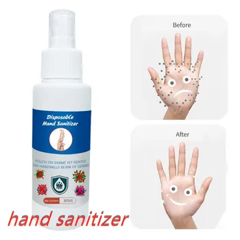 

30ML Alcohol-free Disinfection Spray epidemic prevention Quick-drying Disposable Hand Sanitizer Office Portable Disinfection Gel