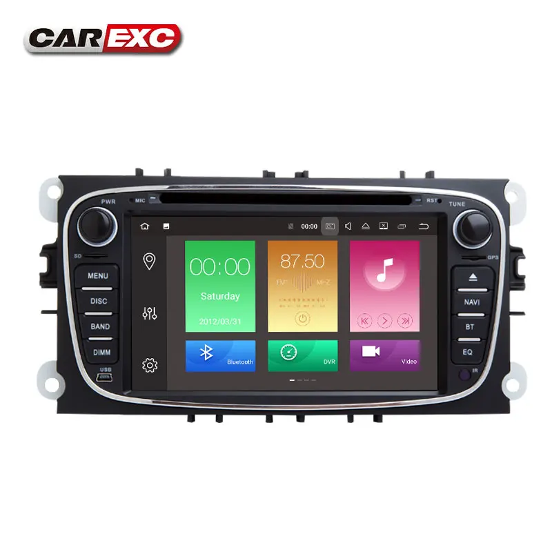 Android 9 0 Восьмиядерный автомобильный dvd плеер стерео система для Ford Focus Mondeo S Max Cmax