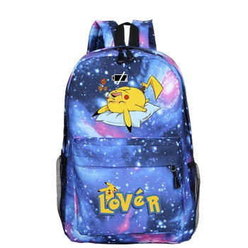 

Pikachu Pokemon Cute Backpack Women Mochila Para Hombre Plecak School Bags for Girls Sac A Dos Homme Galaxy Laptop Backpack Kids