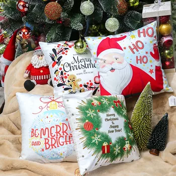 

Pillow Covers Farm Fresh Christmas Trees Christmas Decorations Farmhouse Pillowcase Cotton Linen Cushion Case for Home Decor