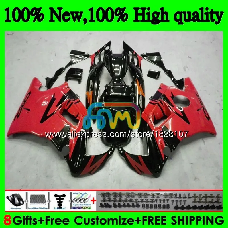 Обтекатели+ майка для HONDA 600CC CBR 600F3 CBR 600 FS 95 96 1995 1996 3BS. 238 CBR600 F3 CBR600F3 97 98 Горячие красные, черные 1997 1998 комплект