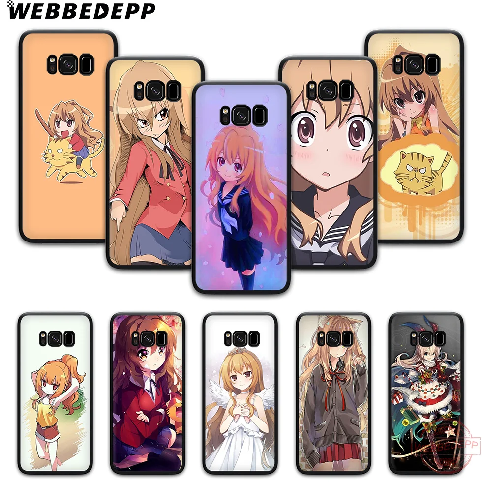 WEBBEDEPP Toradora Anime Soft Phone Case for Samsung S6 S7 Edge S8 S9 S10 Plus J4 J6 J7 J8 Note8 9 10 |