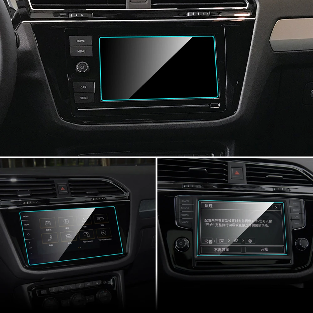 

Car GPS Navigation Screen Protector for Volkswagen VW Tiguan HD Clear Screen Anti Scratch Tempered Glass Film Car Accessories