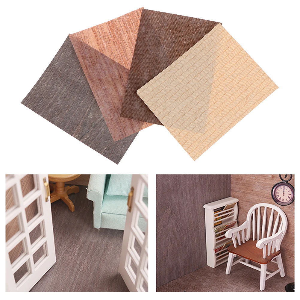 112 Dollhouse Miniature Flooring Wood Veneer Living Room Furniture AccessoriesDoll House