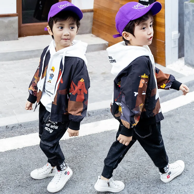 

BOY'S Coat 2020 New Style Spring Children Western Style Korean-style Spring Childrenswear Male Baby Children Jacket