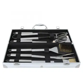 

Kitchen Tool 6pcs Stainless Steel BBQ Grilling Utensils Outdoor Camping Safety Cooking Barbecue Tools barbecue