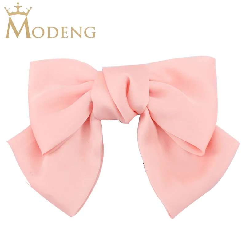 

Korean Version Oversized Bow Hair Clip For Women Cloth Floral Large Bow Hairpins Chiffon Fashion Barrettes Bows Hair Accessories