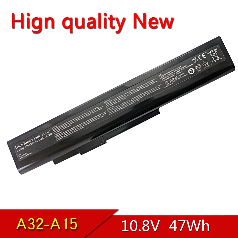 A32 A15 NEW High quality Laptop Battery For MSI A6400 CR640 CX640(MS