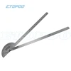 180 Degree 250 x 300mm Stainless Steel Adjustable Double-arm Angle Ruler with Round Head Rotary Protractor Tool goniometer 3