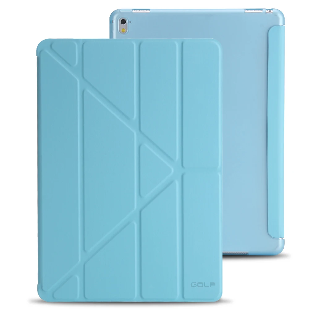 Чехол для iPad Pro 9,7 дюйма Кожаный силиконовый Multi-fold Смарт Обложка для iPad Pro 9,7 чехол A1673 A1674 A1675 Funda