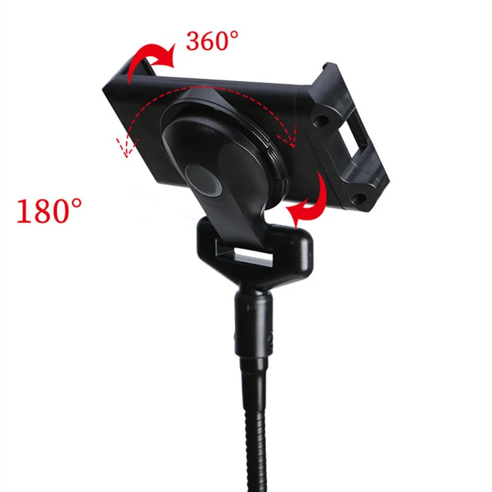 1Set For Ipad Tripod Stand Gooseneck 57-inch Floor Stand For Tablet iPad Floor Stand With 360° Rotating iPad Tripod Mount