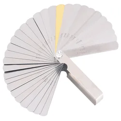 180mm Length Metric Feeler Filler Gauge Set 32 Blades Metric With Brass Measuring Range 0.04-0.88mm For Measurement Tool