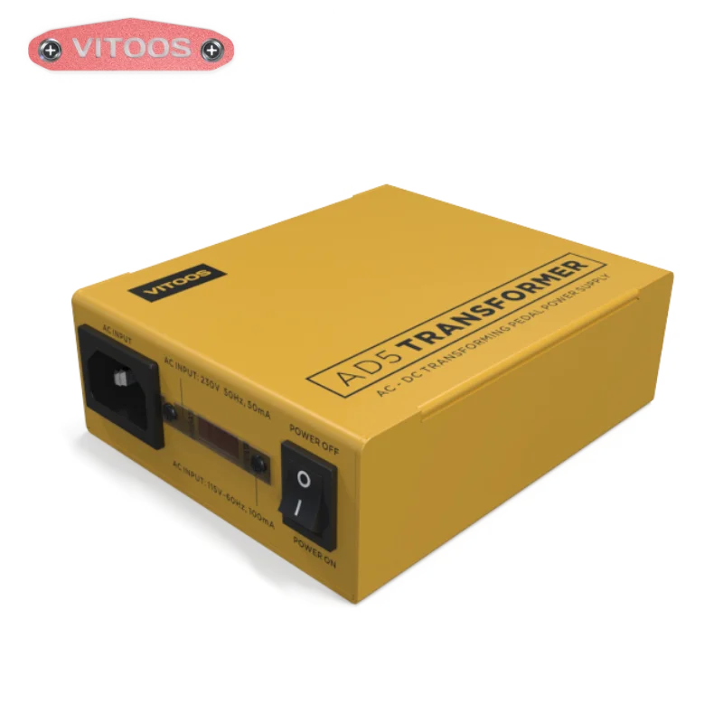 Блок питания с педалью эффектов VITOOS AD5 TRANSFORMER AD5T полностью изолированный фильтр