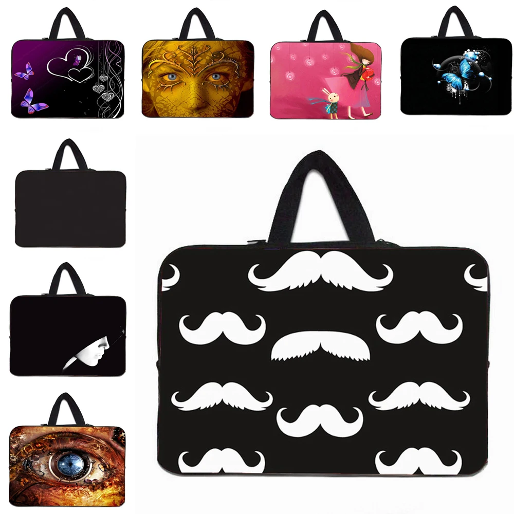 Fasion Neoprene 13 15.4 15.6 17 11 12 10 10.1 14" Notebook Bag Laptop Handbag Carry Case For Macbook Xiaomi Air Chuwi Hi 10 12"