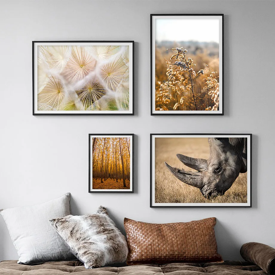 Одуванчик лиственный лес стены Искусство Холст живопись плакаты на