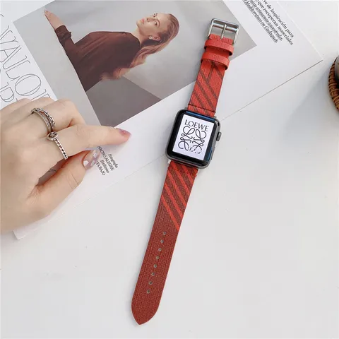 Apple Watch Jumping Single Tour Strap Original 44mm 40mm 42mm 38mm Nylon Watchbands iWatch Series 6 SE 5 4 3 2 1 Accessories