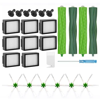 

26pcs Vacuum Cleaner Kit For IRobot Roomba I7 I7+/i7 Plus E5 E6 E7 Filters Brushes Screw Screwdriver Vacuum Cleaner Accesssories
